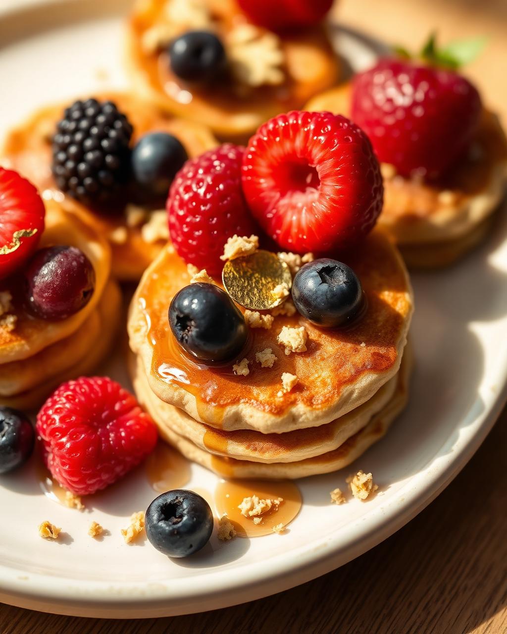 Детайл топинги mini pancakes
